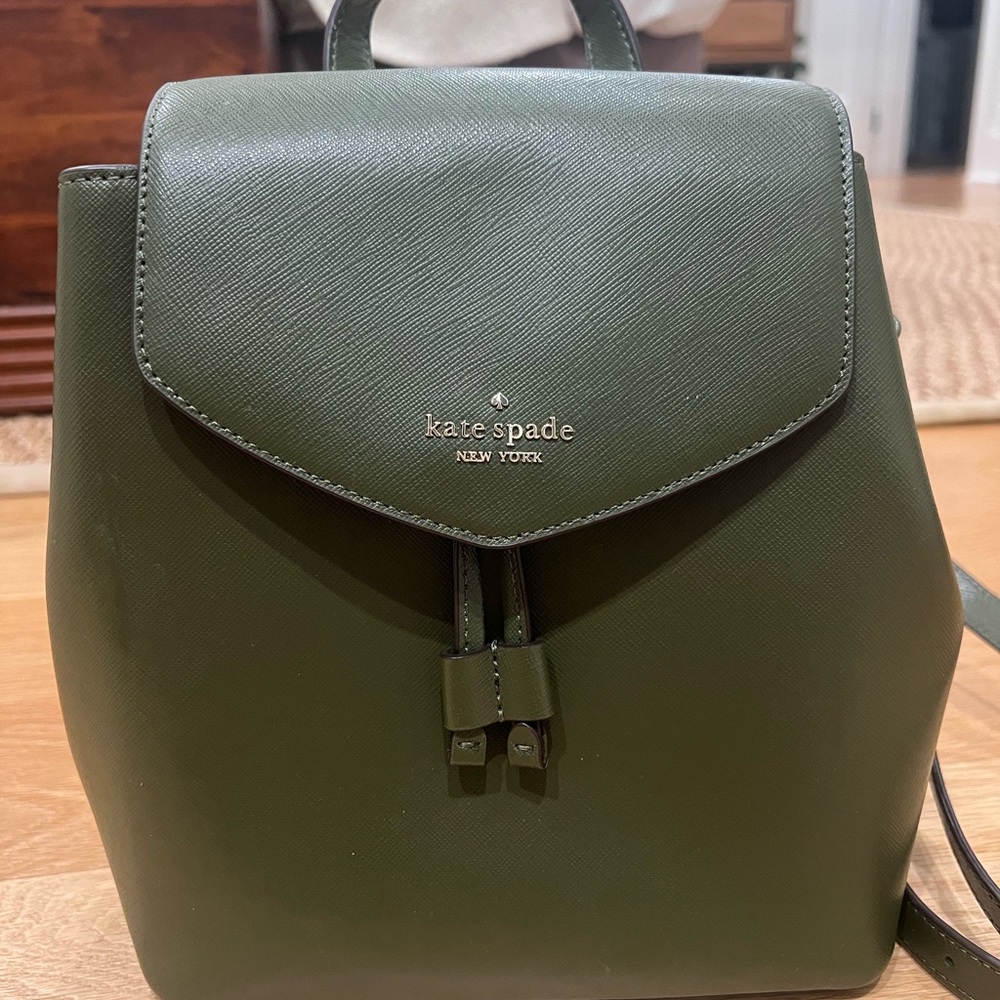 Kate Spade Olive Backpack NWT